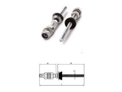 10 x Solarbefestiger mit Zapfen und Faserzementdichtung A2 BZ 8,0X100/70 FZD Ø25