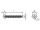 1000 x Flachkopf-Blechschrauben mit Innensechsrund ISO 14585 A2 C 2,9X38 TX10