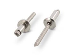 250 x Blindnieten mit Flako und gerilltem Nietdorn ISO 15983 A4/A4 6X35- Klemmbereich: 24,0-29,0mm