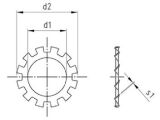 500 x Zahnscheiben, Form A DIN 6797 A4 A 17,0
