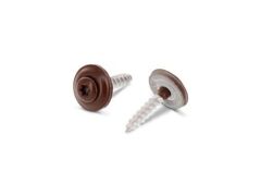 200 x Spenglerschrauben 2tlg. mit Dichtscheibe 15 mm Art. 9087 A2 4,5X60 TX20 - RAL 8011