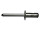 100 x Mehrbereichsblindnieten Alu/Stahl Flachkopf 3,2 X 9,5 - Klemmbereich: 1,2-6,4mm
