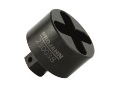 Steckschlüssel 3/8" mit Kreuz und Sechskantschlüsselhilfe SW 22 für Gerüstbau