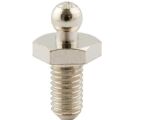 Metr. Schraube für Tenax-Knopf Messing vernickelt...