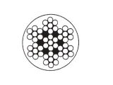 Edelstahldrahtseil 7x7 sZ PVC farbig ummantelt A4/PVC...