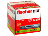 20 x fischer Universaldübel UX 12 x 70