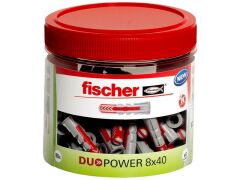80 x fischer DuoPower 8 x 40 Runddose