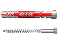 10 x fischer DuoPower 10 x 80 S mit Schraube