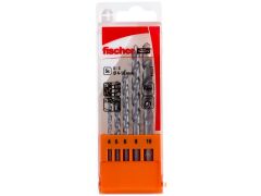 1 x fischer Steinbohrer D-S Set 4-10mm 5pcs P