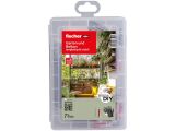 1 x fischer EasyDIY DuoPower Dübel + Schrauben + Handschuhe (71 Teile)