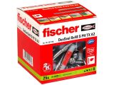 25 x fischer DuoSeal 8 x 48 mit Halbrund TX Schraube...