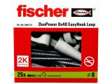 25 x fischer EasyHook Loop DuoPower 8x40