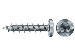 200 x fischer PowerFast II FPF II PTF 3,0x25 BC 200 Pan Head mit Innenstern TX Vollgewinde galvanisch verzinkt, blau passiviert