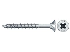 300 x fischer PowerFast II FPF II CZP 4,0x35 BC 300 Senkkopf mit Kreuzschlitz PZ Teilgewinde galvanisch verzinkt, blau passiviert