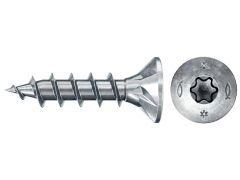 200 x fischer PowerFast II FPF II CTF 4,5x25 BC 200 Senkkopf mit Innenstern TX Vollgewinde galvanisch verzinkt, blau passiviert