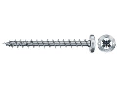 200 x fischer PowerFast II FPF II PZF 4,5x40 BC 200 Pan Head mit Kreuzschlitz PZ Vollgewinde galvanisch verzinkt, blau passiviert