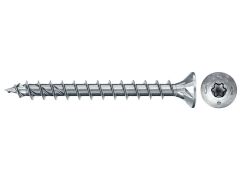 100 x fischer PowerFast II FPF II CTF 5,0x60 BC 100 Senkkopf mit Innenstern TX Vollgewinde galvanisch verzinkt, blau passiviert