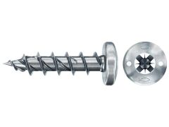 200 x fischer PowerFast II FPF II PZF 5,0x16 BC 200 Pan Head mit Kreuzschlitz PZ Vollgewinde galvanisch verzinkt, blau passiviert