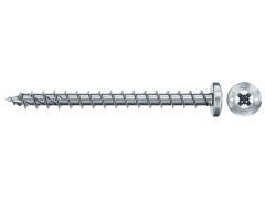 100 x fischer PowerFast II FPF II PZF 5,0x70 BC 100 Pan Head mit Kreuzschlitz PZ Vollgewinde galvanisch verzinkt, blau passiviert