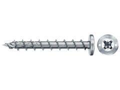 100 x fischer PowerFast II FPF II PZF 6,0x50 BC 100 Pan Head mit Kreuzschlitz PZ Vollgewinde galvanisch verzinkt, blau passiviert