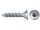 500 x fischer PowerFast II FPF II CTF 5,0X25 BC 500 Senkkopf mit Innenstern TX Vollgewinde galvanisch verzinkt, blau passiviert
