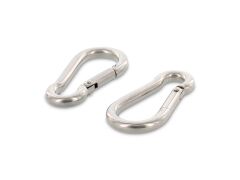20 x Karabinerhaken Edelstahl A4 9X90
