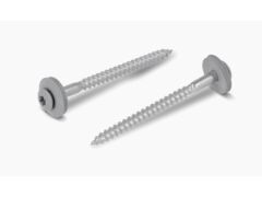 200 x Spenglerschrauben 2tlg. mit DS 15 mm Steingrau Art. 9087 A2 4,5X45 TX20 - RAL 7030