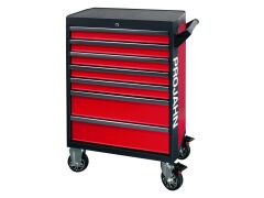 Werkstattwagen bestückt GALAXY mit 7 Schubfächern und 320-tlg. Bestückung und Aktions-Schraubenschlüsseln Rot/Anthrazit