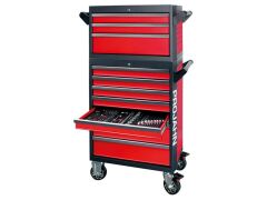 Werkstattwagen GALAXY + Werkstattwagenaufsatz GALAXY + Dosenhalter + Papierrollenhalter Rot/Anthrazit