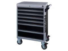 Werkstattwagen bestückt GALAXY mit 7 Schufächern und 229-tlg. proficraft Bestückung Schwarz/Silbergrau