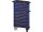 Werkstattwagen UNIVERSE + E-Power + Werkstattwagenaufsatz UNIVERSE + Dosenhalter + Papierrollenhalter Blau