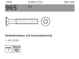 100 x DIN 965 Edelstahl A2  Senkschrauben mit...