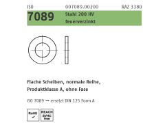 50 x Scheiben ISO 7089 M36 (37x66x5) 200 HV, feuerverzinkt