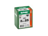 200 x SPAX-Blax Senkkopf T-STAR plus T20 Schwarz verzinkt 3,5x25