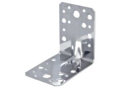 Schwerlast Winkelverbinder mit Sicke - Edelstahl - 90 x 90 x 65mm