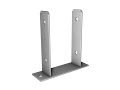 U-Pfostenträger mit CE Kennzeichen - 121mm für 120mm Pfostenstärke