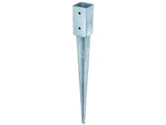 Einschlagbodenhülse für 70mm Balken – 750mm lang - Feuerverzinkt