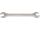 Doppelgabelschluessel matt satiniert 8 x 9 mm