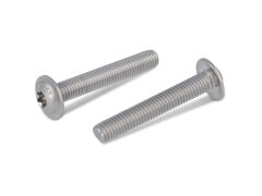 100 Stück Flachrundkopfschrauben ISK mit Flansch, Vollgewinde ISO 7380-2 A2-70 M8x55/55 Tx40