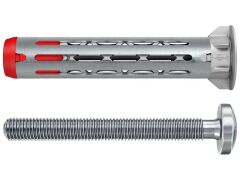 25 x fischer Hohlraumdübel DuoHM 4x55 (9,5-30mm) S,Panhead-Schraube TX