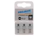 3er Pack 1/4" Bit Diamantbeschichtet L25 mm Schlitz...
