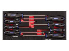 Schraubendreher Einlage "gemischt" 8tlg PH + PZ + Schlitz