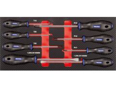 PROForm Einlagesystem Phillips-, Schlitz- und TORX®-Schraubendreher 8-tlg.
