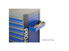 Zubehör Werkstattwagen mit Vierkantlochung Multifunktionsablage flach Blau