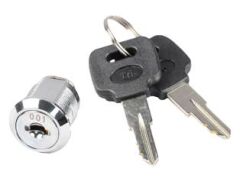 Schloss mit 2 Schlüsseln Nr. 001 für Werkstattwagen gefast