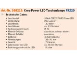 LED Hochleistungs-Taschenlampe PJ220 - 4AAA - 220Lumen / 130m