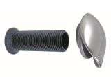 Wasserauslass mit Edelstahlkappe A4/Nylon 53,5mm, offen