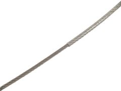Edelstahldrahtseil 7x19 sZ PVC klar ummantelt A4/PVC, 1570N/mm², 4/5mm (250m)