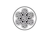 Edelstahldrahtseil 7x19 sZ PVC klar ummantelt A4/PVC,...