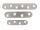 Flachverbinder, gerade, blank A4 60x15mm